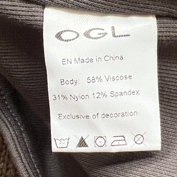 OGL Corset Crop Tank Top Women's XL Gray Pull On - Picture 5 of 9